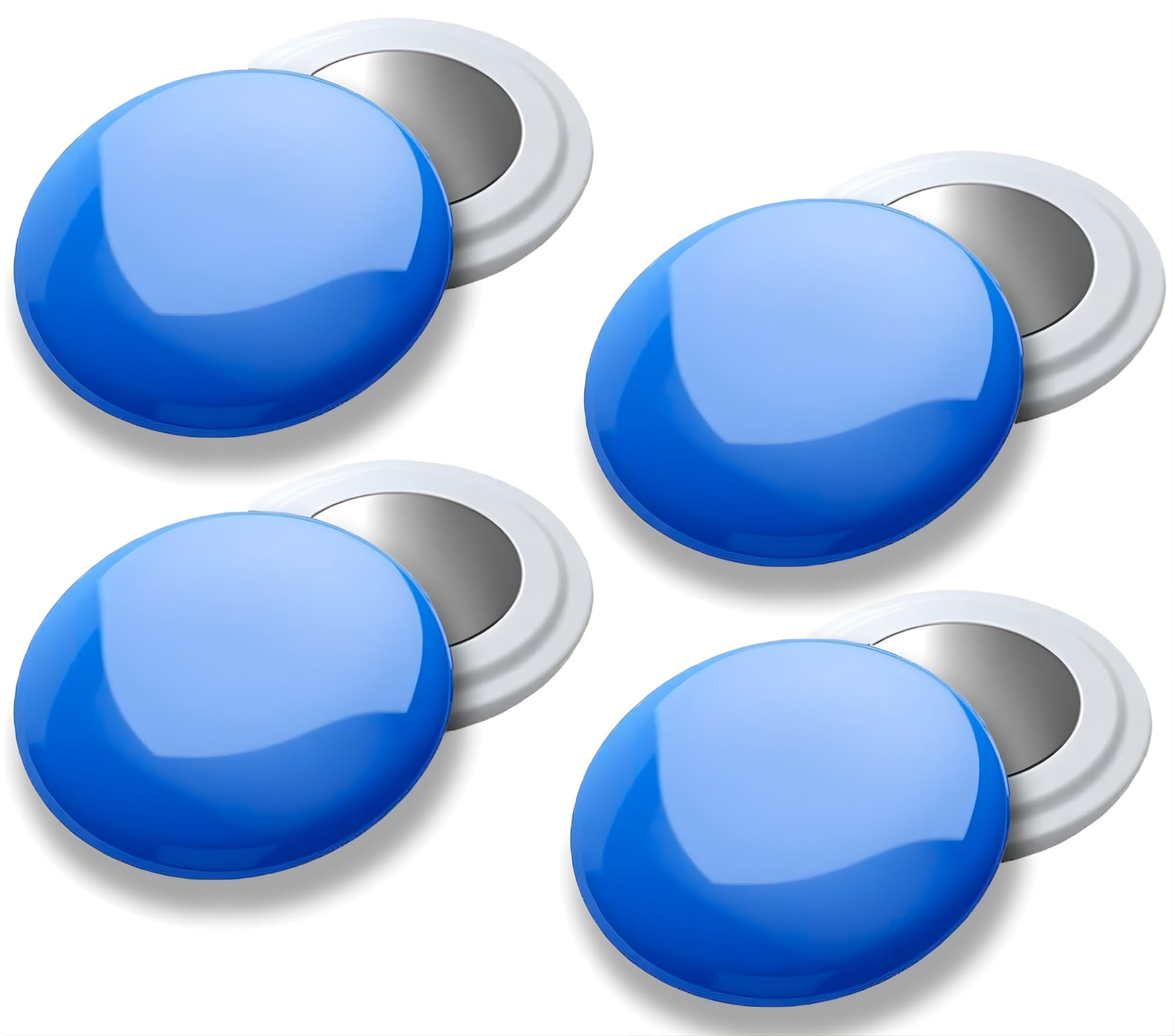 4 Pcs of Magnetic Running Bib Clips - Strong Race Number Magnets for Precise and Stable Placement on Technical Clothing, Lightweight Comfort for Marathon, Trail and Triathlon Runners (Blue) — image 1