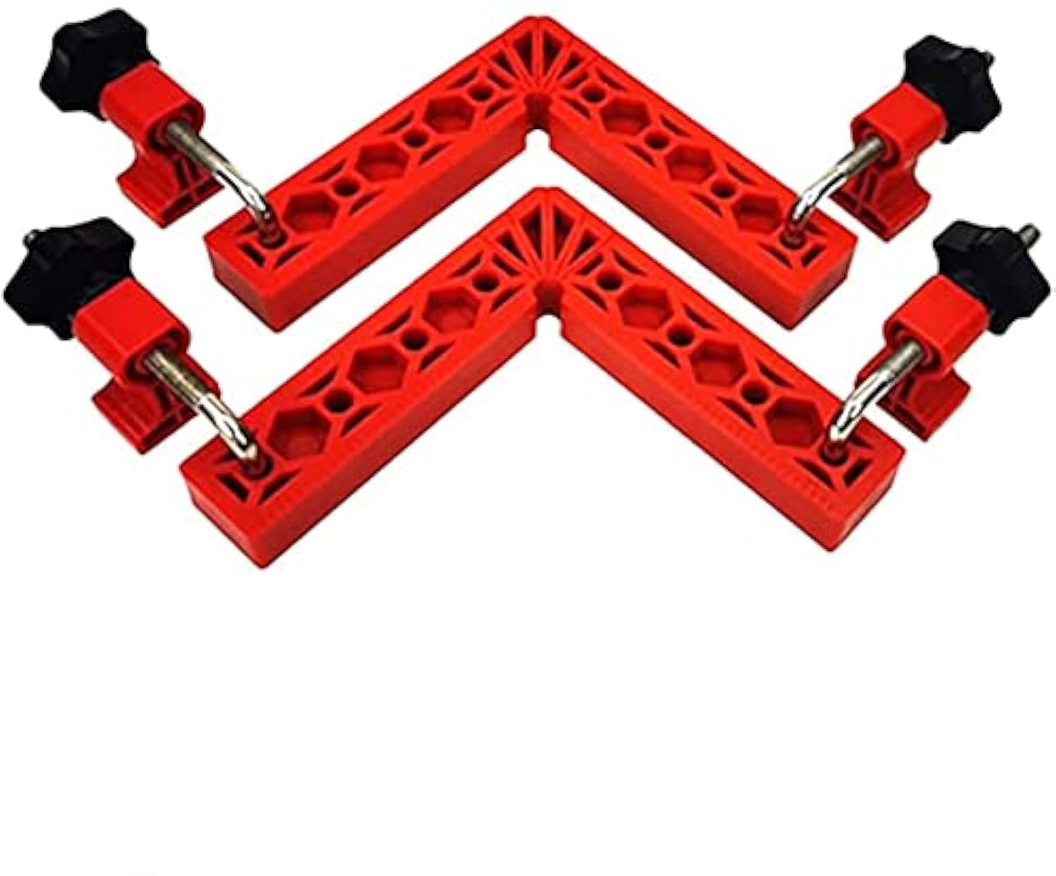 Namvo 2Pcs 6 inch/150mm 90 Degree Positioning Squares, Right Angle Corner Clamps for Woodworking, Picture Frames, Boxes, Cabinets or Drawers, L-Type Right Angle Ruler, Carpenter Tool