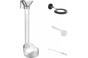 THSGIVINGSTORE Fish and Shrimp Feeding Dish Set, Fish Tank Directional Feeding Tube, Aquarium Fish Feeder Tube Kit with Fish Feeding Ring, Cleaning Brush for Fish Tank