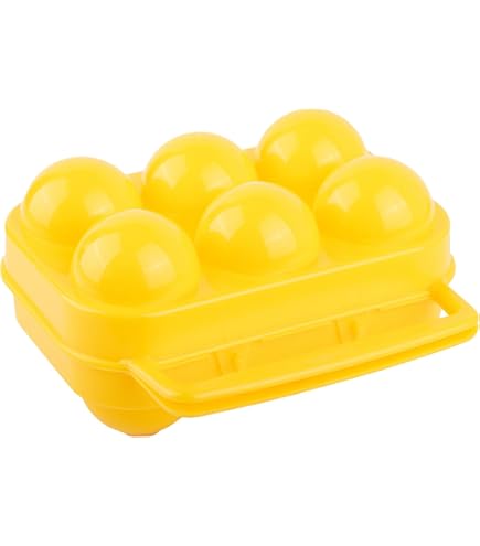 Coghlan's Camping Egg Carrier, Portable Hiking Picnic Outdoor Travel, Holds 12 Eggs, Yellow