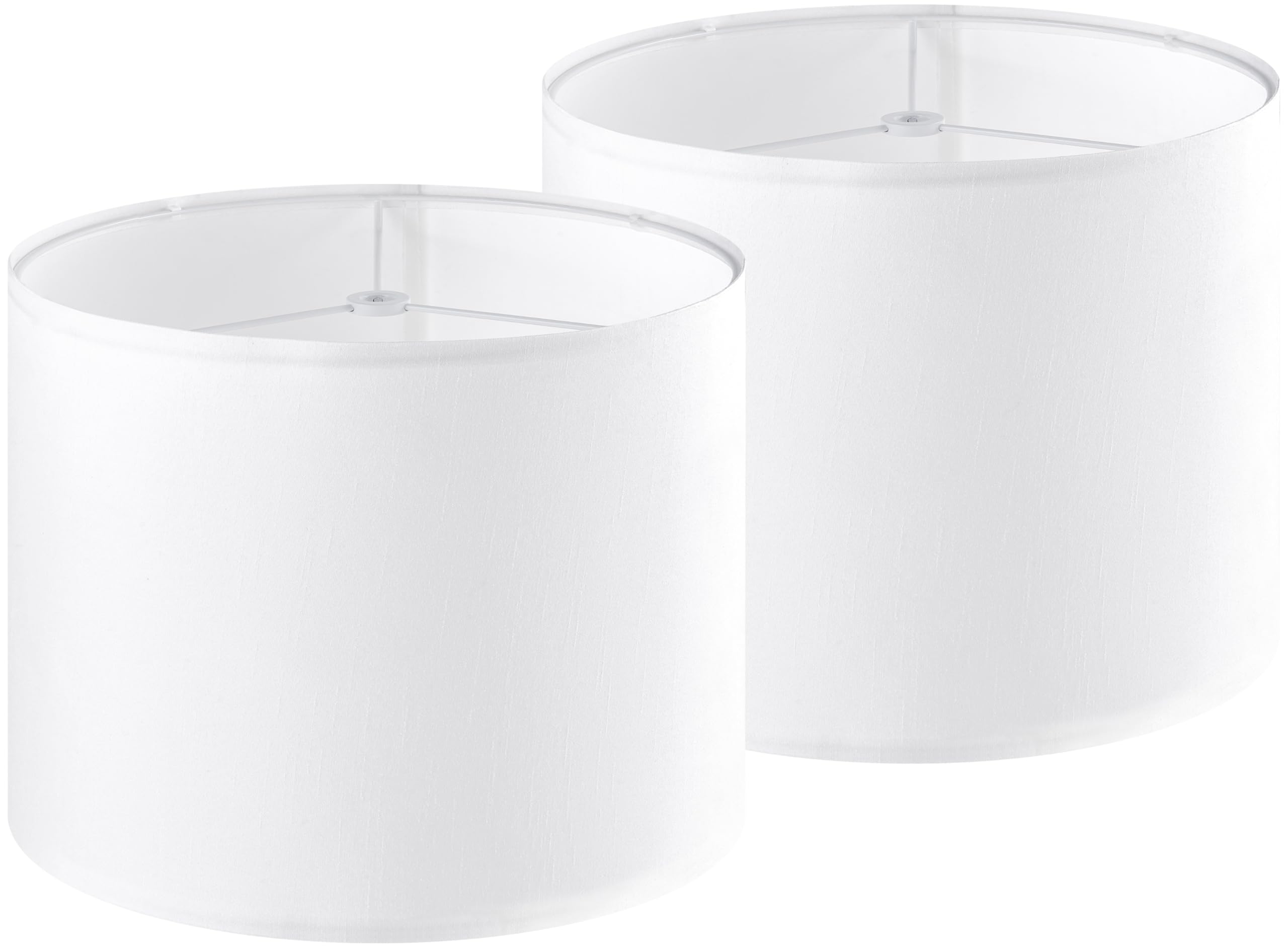 Photo 1 of GOSO Large White Lamp Shades for Floor Lamps Table Lamps -16 * 16 * 12 inch (Spider) Drum Lampshades Replacement-Night Stand Lights for Living Room -Rustic Barrel DIY Shade Modern, Required Assembly