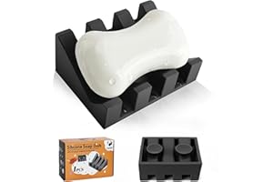 Coipdfty Soap Holder and Soap Dish, Self-Draining Silicone Soap Tray with Suction Cup, Universal Bar Soap Holder for Shower, 