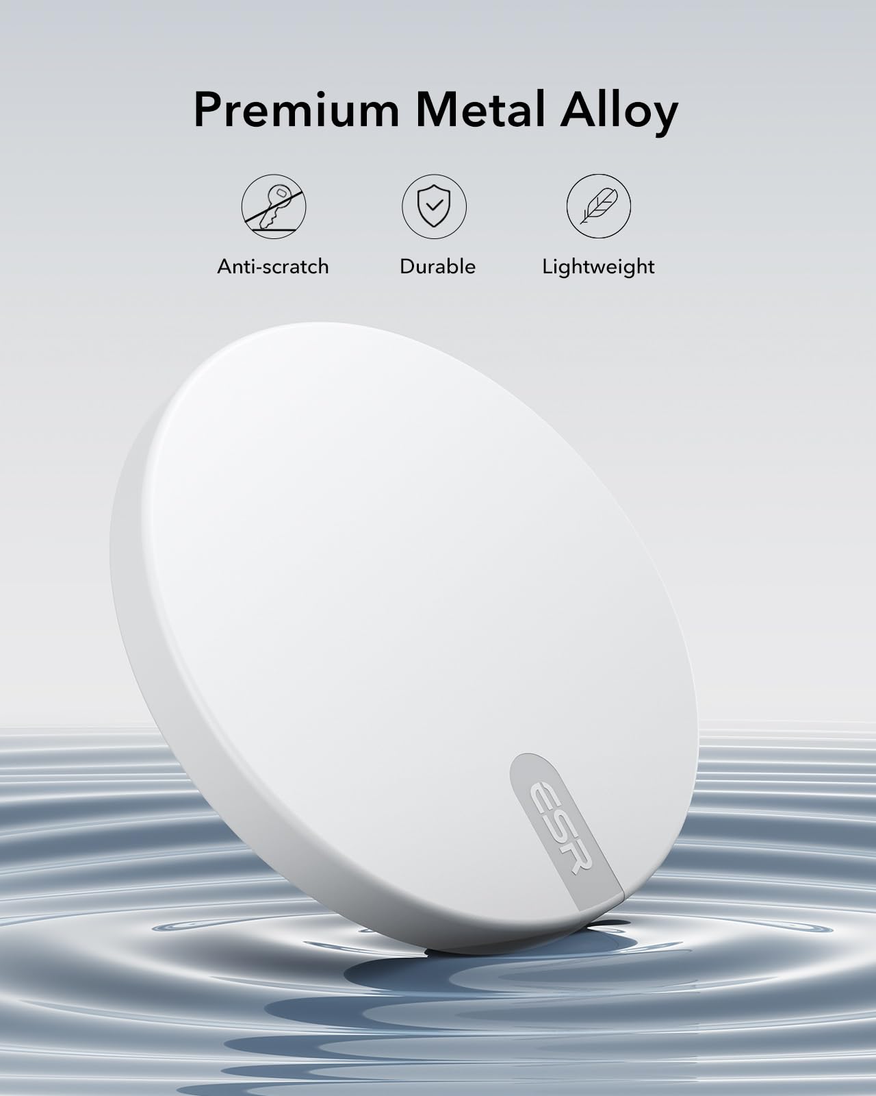 ESR für Magsafe Ladegerät, Wireless Charger für iPhone 17/17e/16/15/14/13/12 Series, AirPods 4/3/2 Pro, Samsung S26 Series, Induktive Ladestation mit 1,5m Verstärktem Nylonkabel, Weiß(Ohne Netzteil) 6