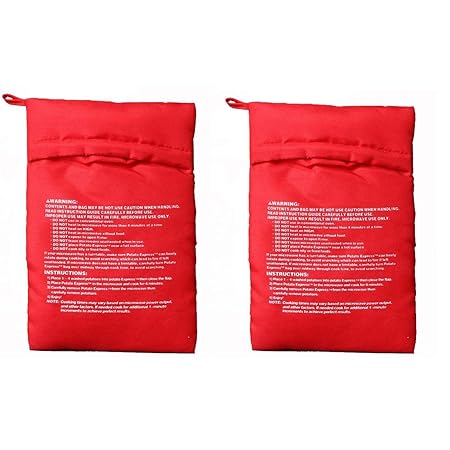 ZQQQ - 2 unidades de patatas para microondas, estufa bolsa ...