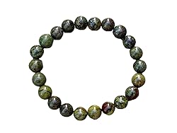 Dragons Blood Jasper Crystal Bead Bracelet