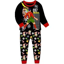DYWPYCLQ Kids’ Pajama Set – Long Sleeve T-Shirt & Pants, Cartoon Print, For Boys & Girls Ages 5-12
