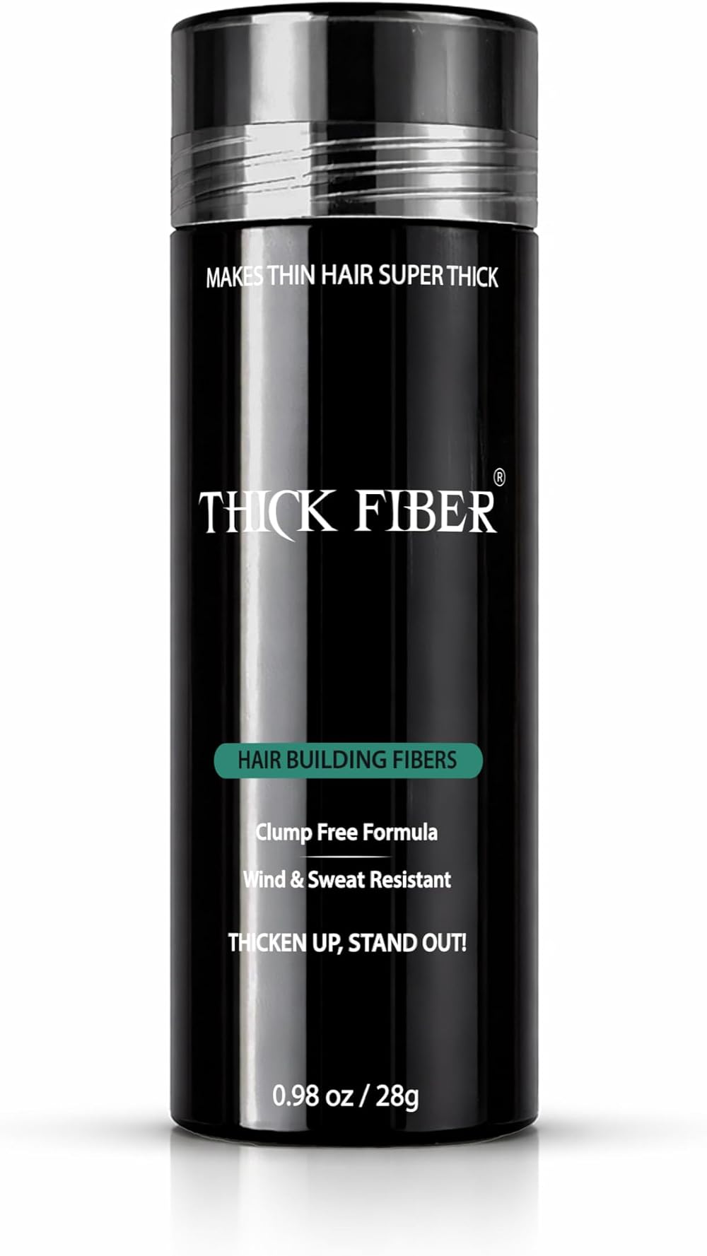 THICK FIBER Hair Fibres Medium Brown 25g Bottle for Thinning Hair