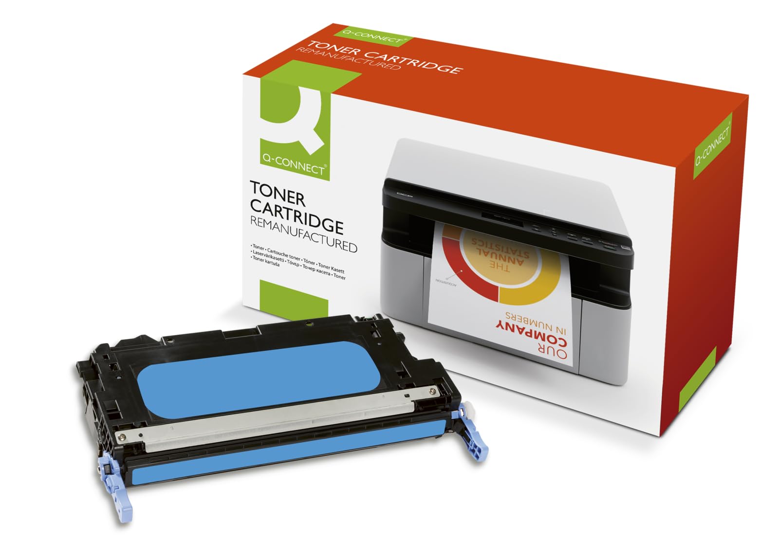 Q-Connect Remanufactured HP Colour Laserjet 3800 Laser Cyan Toner Q7581A