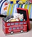 Clever Creations Double Decker Bus Collapsible Storage Organizer Storage Box Folding Storage Ottoman for Your Bedroom | Perfect Size Storage Chest for Books, Shoes & Games
