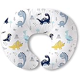 Plushii Nursing Pillow, Breathable Nursing Pillows for Breastfeeding, Breast Feeding Pillows for Mom, Breastfeeding Pillows for Bottle Feeding, Tummy Time, Sitting Support - Dinosaurs World