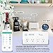 Alexa WiFi Power Strip, Alloda Smart Surge Protector, 4 USB Charging Ports and 4 Independent APP Control Smart AC Plugs, Timer, Compatible with Echo and Google Home Assistant, ETL Listed.