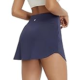 baleaf Womens Tennis Skirt Golf Skorts for Women High Waisted with Shorts Pockets Athletic Running