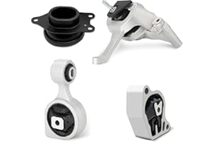 CARORAV Engine Motor Mount Kit Compatible for Nissan Altima 2007 2008 2009 2010 2011 2012 2013 2014 2015 2016 2017 2.5L, Set of 4 Auto Transmission Motor Mounts Replaces A4339 A4340 A4350 A4353