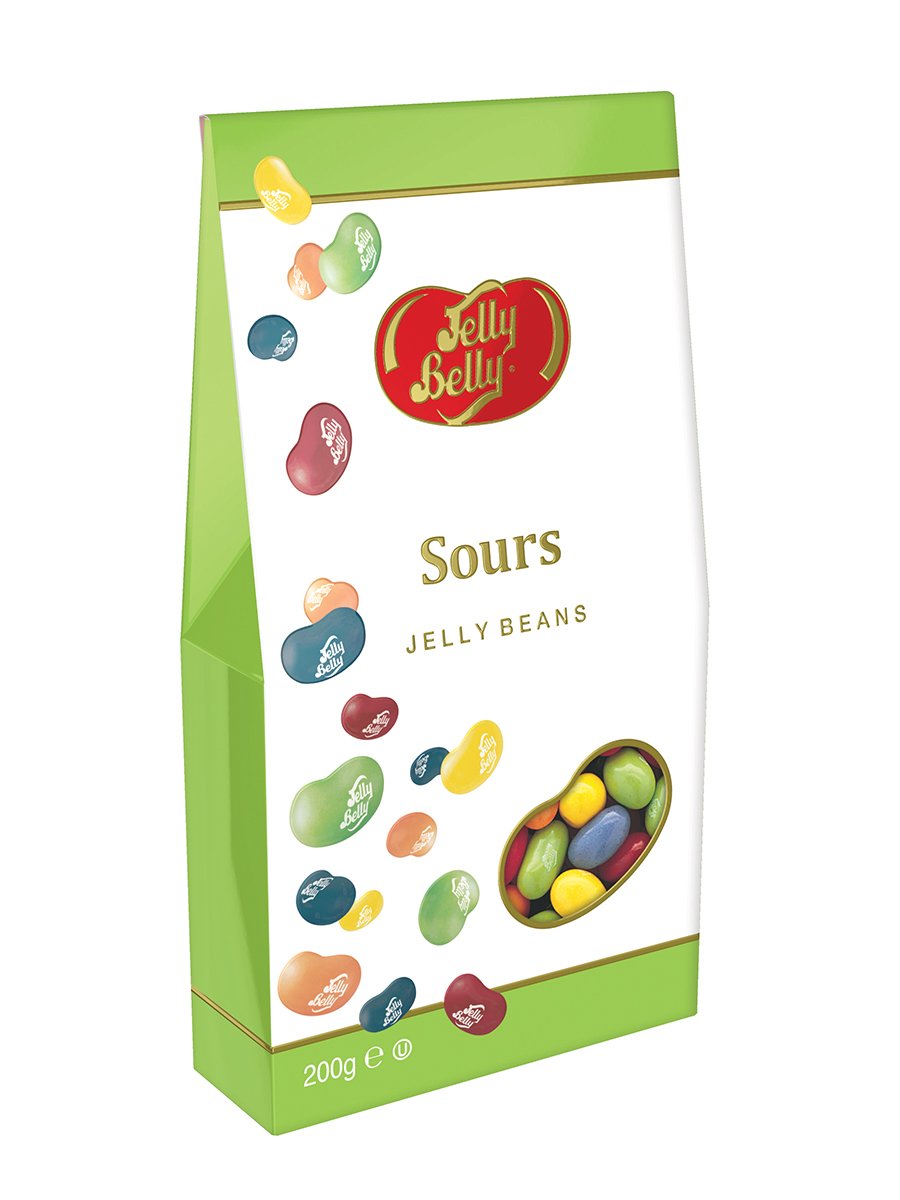 Jelly Belly,Sours Gable Gift Box, 200g