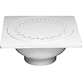 Oatey 43633 PVC 9-Inch x 9-Inch Bell Trap Drain, 3-Inch or 4-Inch
