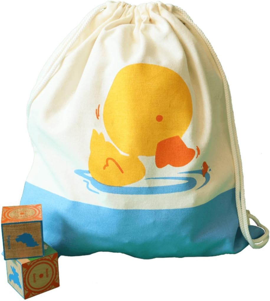 Shumee Canvas Treasure Trove Bag (Duck) - Eco-Friendly Drawstring Picnic Bag