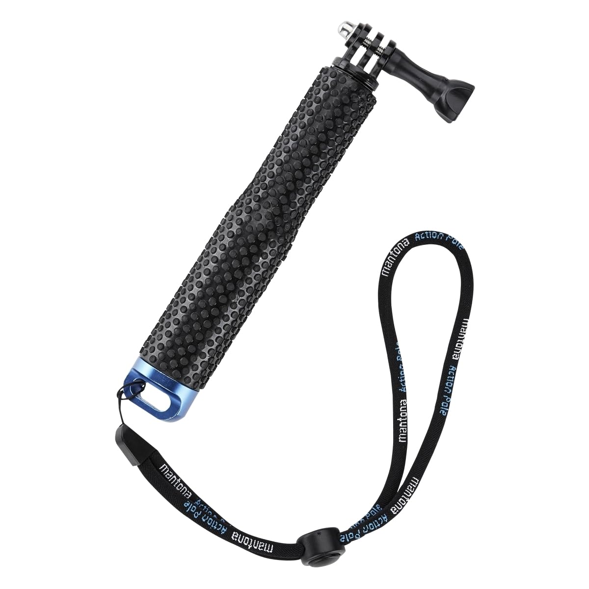 Mantona 50 cm Large Telescopic Bar for GoPro - Black/Blue