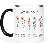 Silkwishes Christian Gifts for Women, Christian Mug with Flowers, Birthday Gifts for Women, Inspirational, Religious Gifts for Sister, Friend, Daughter, Mom, Christian Coffee Mug 11oz