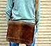 Leather Full Flap Messenger Handmade Bag Laptop Bag Satchel Bag Padded Messenger Bag School Bag Brown
