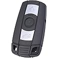 Keymall keyless Entry Remote car Key fob 3 Button Replacement PCF7952 Chip for BMW CAS3 3/5 Series X5 X6 with Comfort Access 