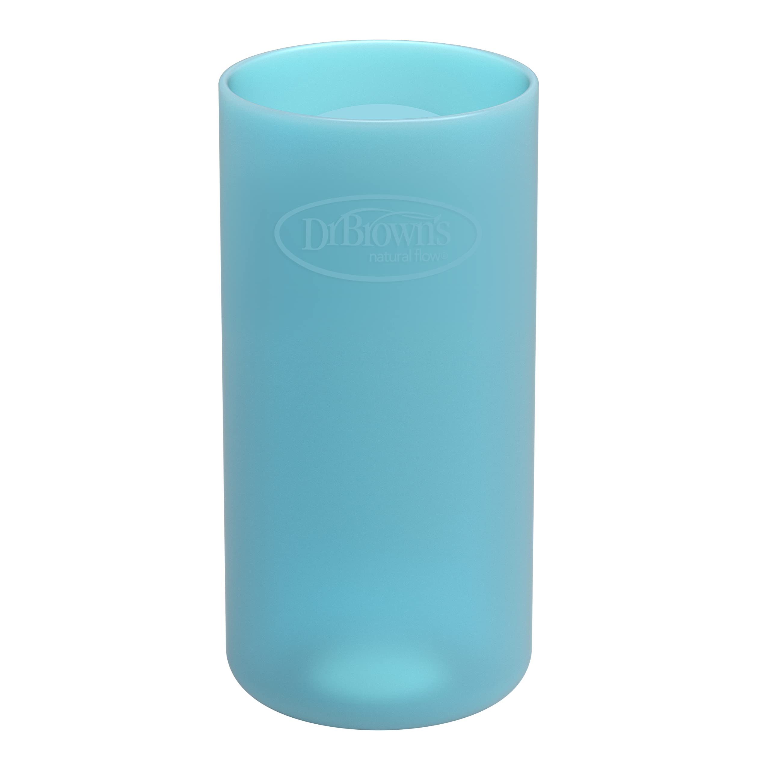 Photo 1 of Dr. Brown's Options+ Narrow Glass Bottle Sleeve, 100% Silicone, Blue, BPA-Free, 8 oz, 1-Pack