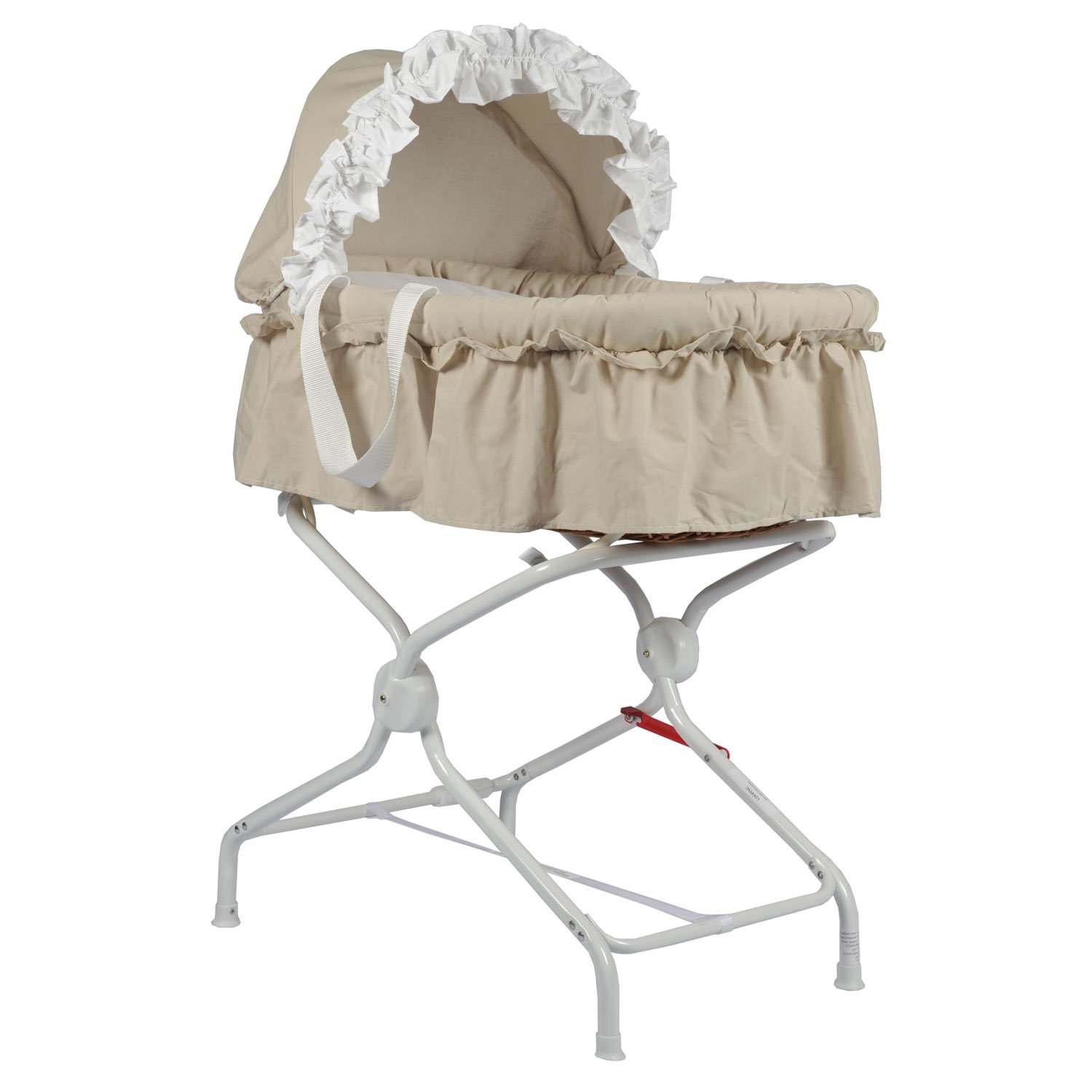Couffin Bebe Avec Textile Coloris Noisette Et Son Support Metal La Chambre De Bebe Bebe Puericulture Nertili Al