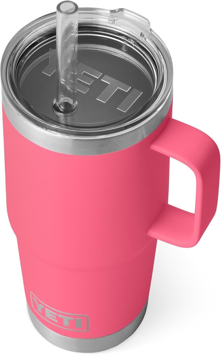 YETI Rambler Straw Mug, Stainless Steel Vacuum Insulated Mug with Straw Lid, Tropical Pink, 25 oz (739 ml) — image 1