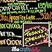 The Crafty Chalker,10 Premium Chalk Markers,Best for Art and Craft,8 Neon Liquid Colors + Black & White Pens,Blackboard Marker for Office Bistro Classroom, Erasable Non-Toxic Marker 100% Guarantee.