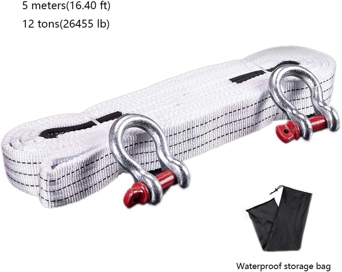 Automotive Ropes Tow Tow Rope, Tow Strap with Hooks, Car Vehicle Heavy