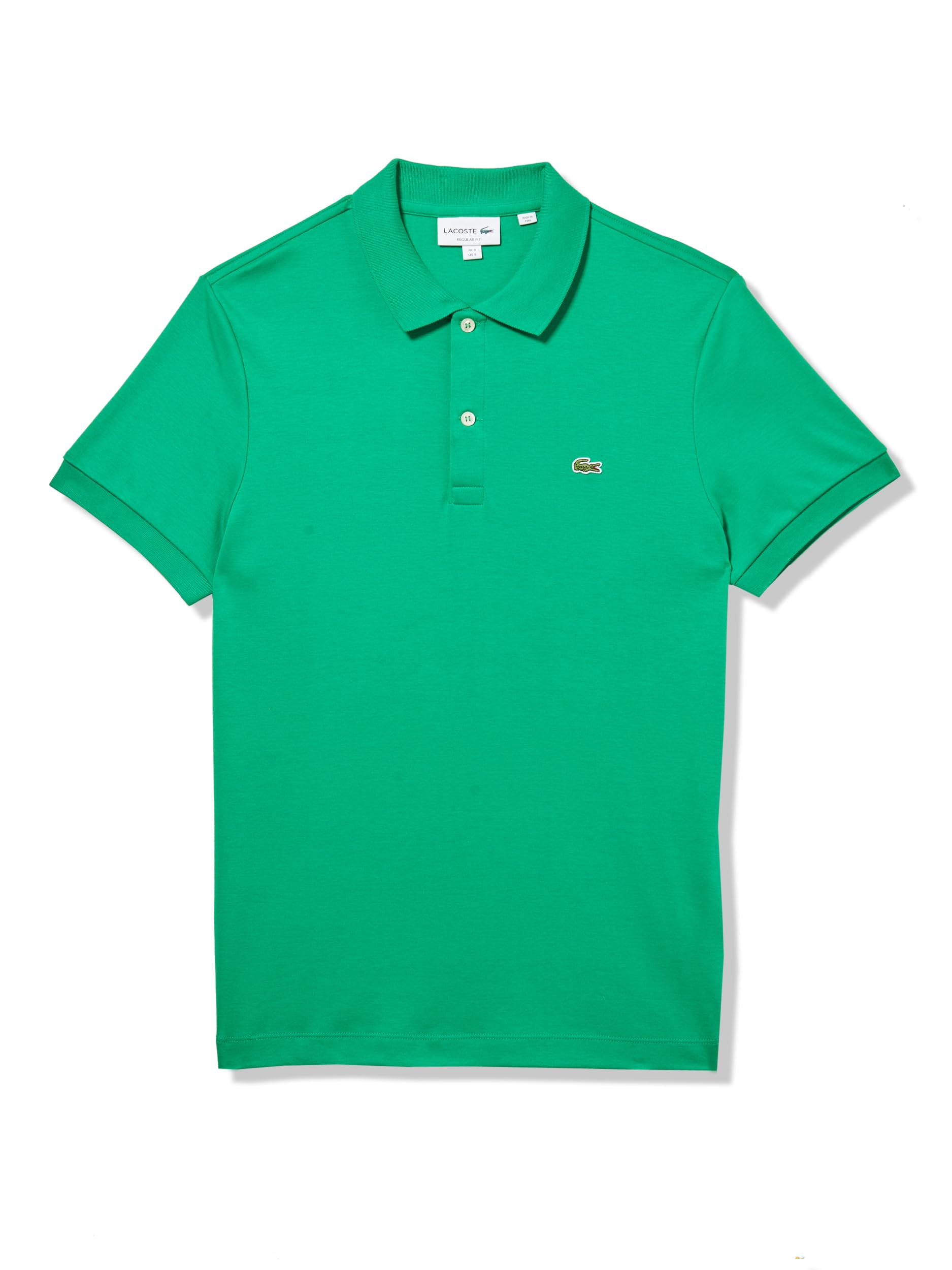 Lacoste Men's Regular Fit Cotton Pima Polo Shirt, Calathea Green, XX-Large Image