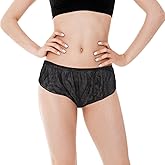 Rosvola Disposable Underwear, 50PCS Black Disposable Panties, One Size Disposable Shorts, Daily Portable Travel Underwear for Outdoor Tourism Hotel