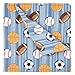 Kute Kids Super Soft Sheet Set - Athletes Stripe - Brushed Microfiber for Extra Comfort (Full)