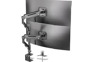 Dual Ultrawide Monitor Mount for 17-40-inches - Vertical and Parallel Dual Monitor Arm Heavy Duty, Holds up to 26.4 lbs per A