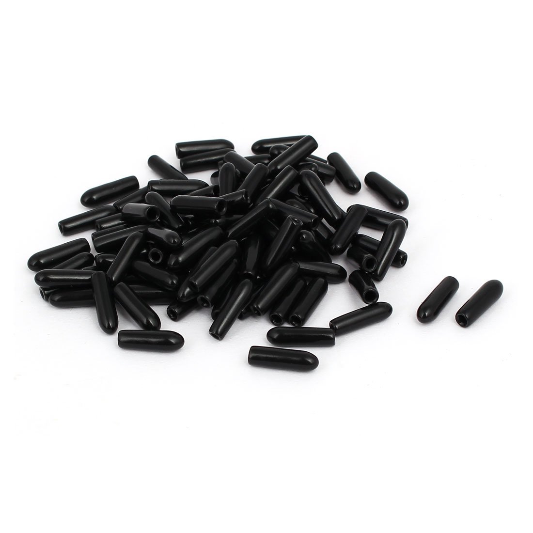 Aexit 1.8mm Inner Dia Rubber Hose End Cap Screw Thread Protector Cover Black 100pcs (d5d233b85ee7feb992997f6d2655a0aa)