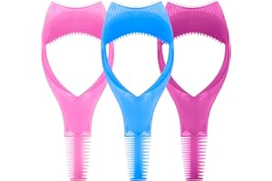 HBYDO 3 Pack 3 in 1 Mascara Shield Applicator Guard, Eyelashes Tools for Upper Lower Eye Lash, Eyelash Brush Tool for Makeup