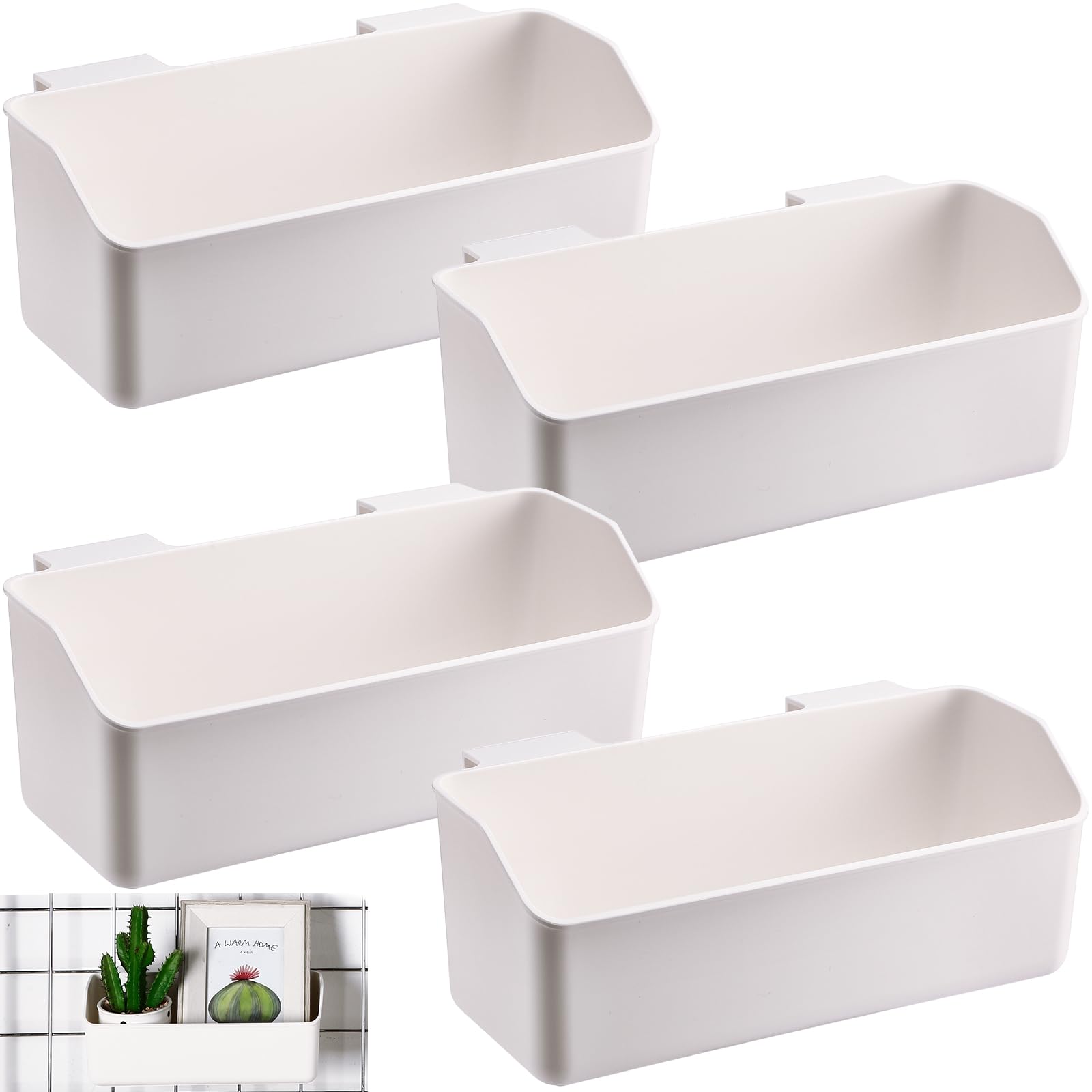 Vercraft Gridwall Panel Plastic Storage Bins for 3 Inch Gridwall Panel ...