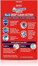 Colour Catcher Dylon 5-in-1 Washing Machine Cleaner 1 Use Pack view 2
