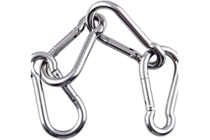 Stainless Steel snap Hook, Multifunctional Carabiner, Carabiner, Spring snap, Outdoor Hook, Carabiner, Fall Prevention Hook, 