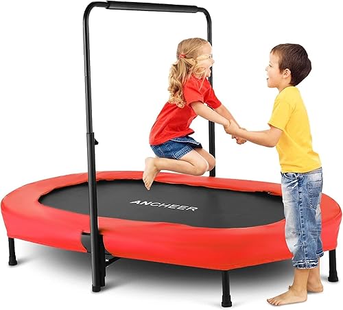 Ancheer Mini Trampoline for Kids Indoor, Double Kids Trampoline
