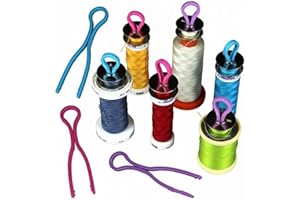 Colorful Bobbin Thread Holders Thread Buddies Clips Sewing Machine Accessories for Thread Spool Organizing Random Color 20Pcs