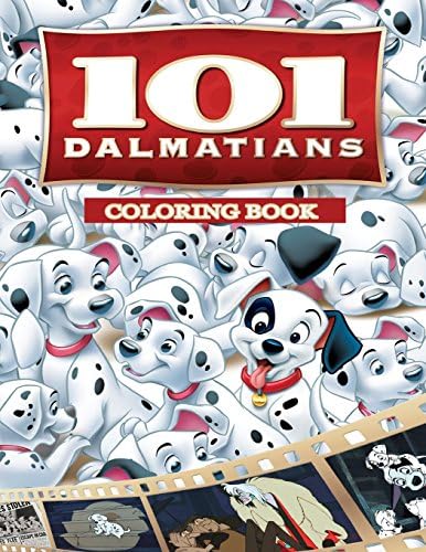 101 Dalmatians Coloring Book: Coloring Book for Kids and Adults 50 illustrations (Perfect for Children Ages 3-5, 6-8, 8-12+) Paperback – Large Print, 20 Mar 2018