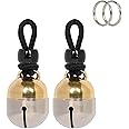 Noble Bells, Pair - Handmade in USA, Extra Loud Multifaceted Clacker, Collar Bell for Cats and Dogs, Premium Brass and Nickel Silver
