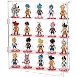 AITEE Acrylic Display Case for Mini Funko Pop Figures, Clear Wall Mounted or Desktop 4 Layer Storage Box Cabinet Organizer fo