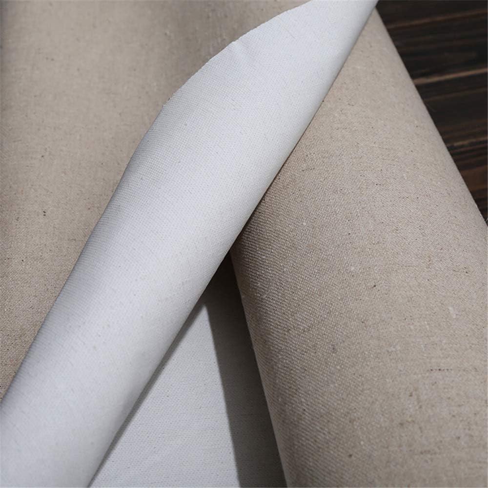 JESC Linen Blend Primed Blank Canvas for Painting Layer Oil Painting Canvas 5m One Roll,28/38/48/58 Width