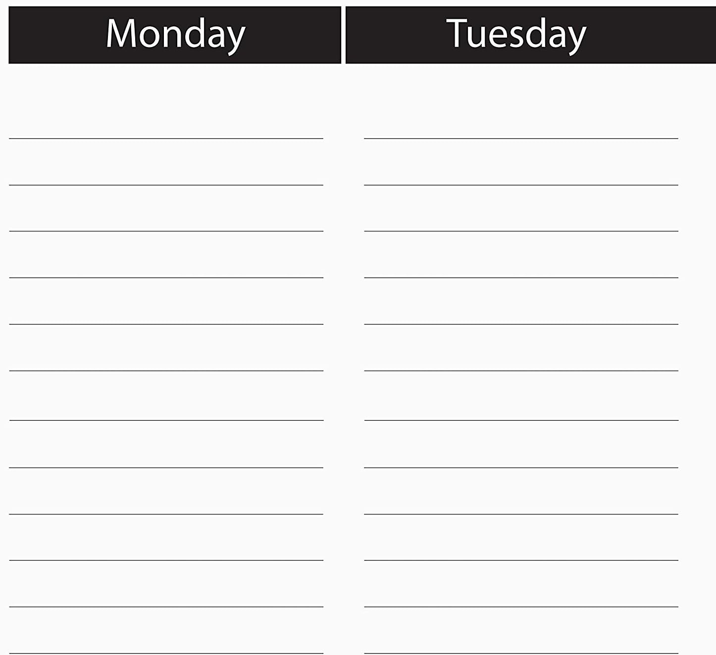 Desk pad Jotter, (11.69 x 16.53) with Daily Planner, Days of The Week and Notes Section : Office Products