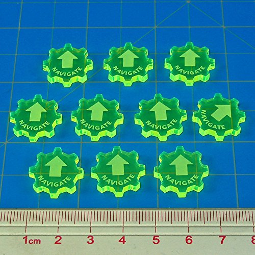 SW: Armada, Navigate Command Tokens, Fluorescent Green (10)