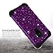 LONTECT Compatible Galaxy S9 Case Luxury Glitter Sparkle Bling Heavy Duty Hybrid Sturdy High Impact Shockproof Protective Cover Case for Samsung Galaxy S9 - Shiny Purple/Black