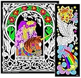 Unicorn Princess - 23x20 Fuzzy Velvet Coloring Poster