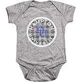 Hampton University Official Plaid Badge Unisex Infant Snap Suit for Baby
