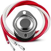 5708L 4752C Refrigerator Defrost Thermostat Fit for Bohn Larkin Chandler | 2-Wire Defrost Term Switch Replace SL5708 078832, Fit for Heatcraft Climate Control, 75&deg;F-40&deg;F, Surface Mount